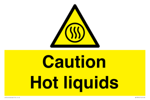 Caution hot liquids